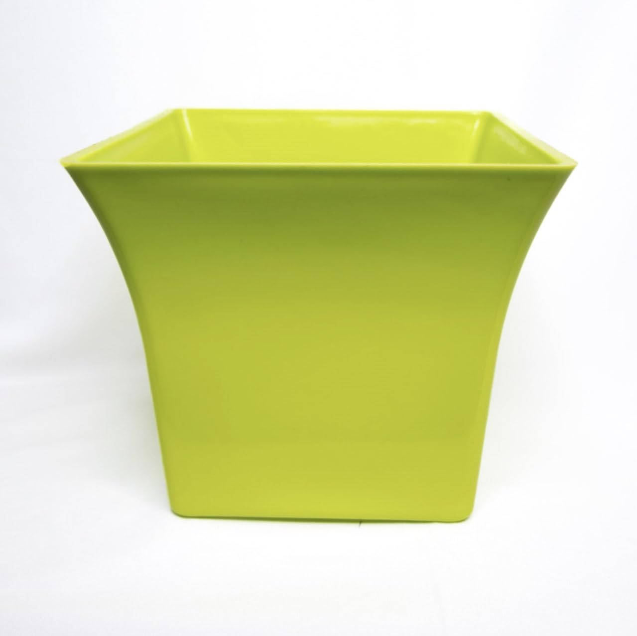 Leafy Tales Green Square Shape Planter| 8 Inch Plastic Pots for Indoor and Outdoor(Se of 5-Green Pots)