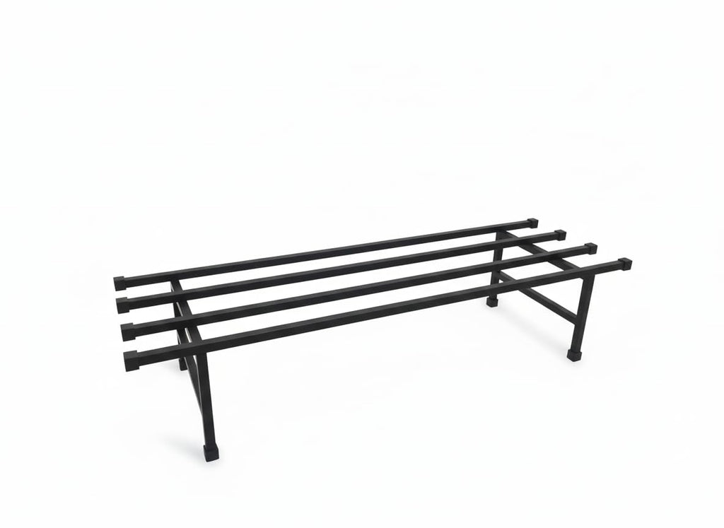 Leafy Tales Heavy-Duty Metal Plant Stand Set of 1– Durable Iron Pot Stand for Indoor and Outdoor Use – Rust-Proof Garden Shelf (Black, 76cm x 24cm x 18cm)