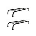 Leafy Tales® Long Rectangular Metal Planters Pipe Stand, Black, 24 x 8 x 4 inches, (24" 1 STANDS)