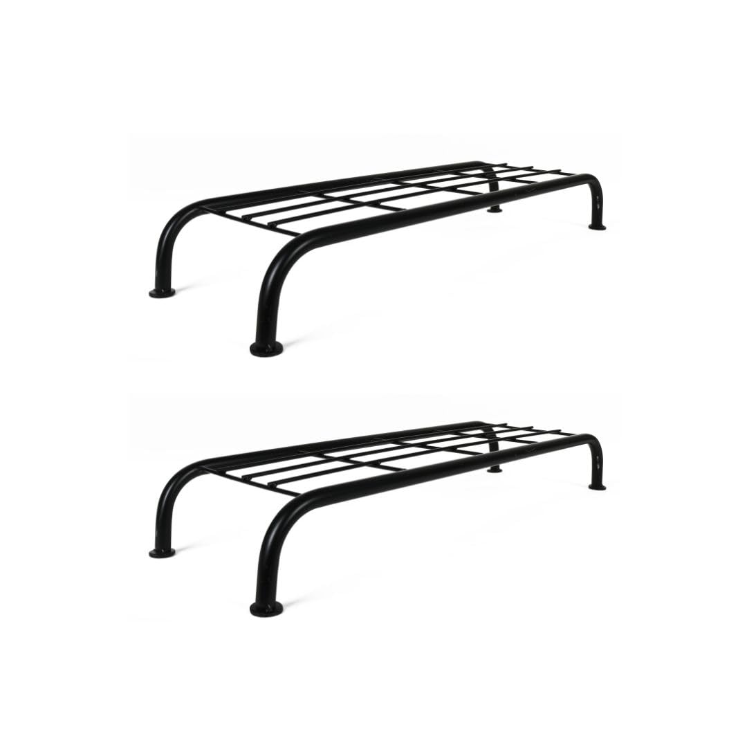 Leafy Tales® Long Rectangular Metal Planters Pipe Stand, Black, 24 x 8 x 4 inches, (24" 1 STANDS)