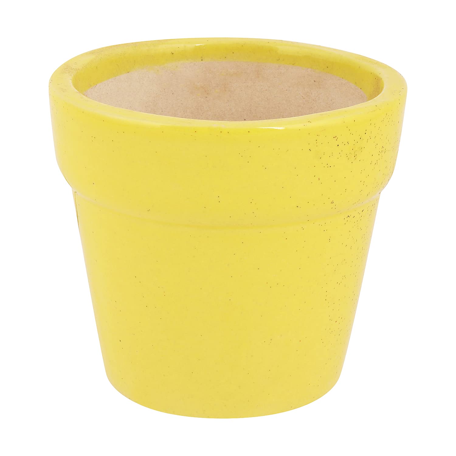 Leafy Tales Set of 2 - Polygon Shape Ceramic Pot, Pot only, | Multicolor, Polygon - 2 (Polygon - 2)