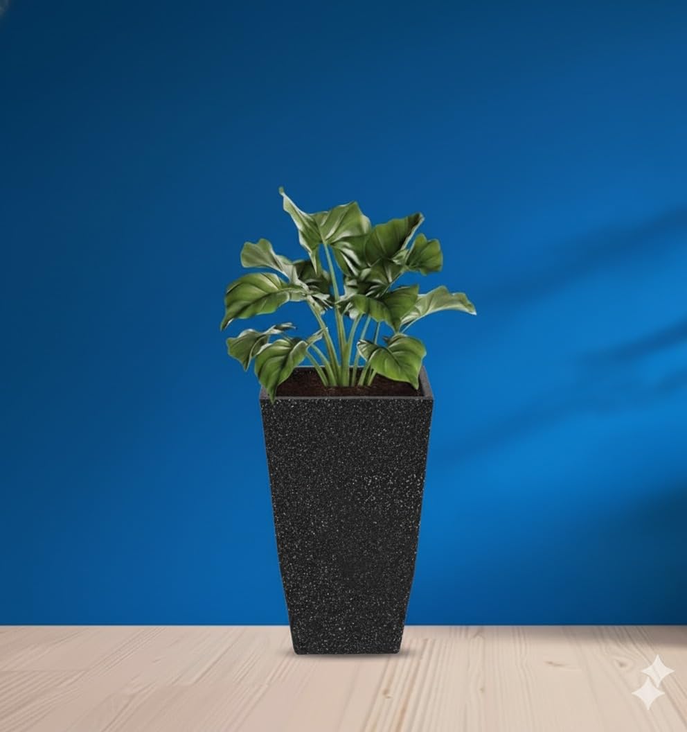Leafy Tales Modern Roto Square Tower Planter for Home Décor 24 INCH, Highly Durable,Lightweight Indoor Outdoor Planter, Flower Pot Gamla