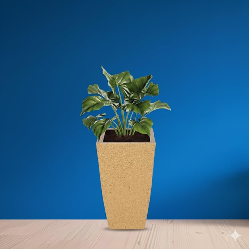 Leafy Tales Modern Roto Square Tower Planter for Home Décor 24 INCH, Highly Durable,Lightweight Indoor Outdoor Planter, Flower Pot Gamla
