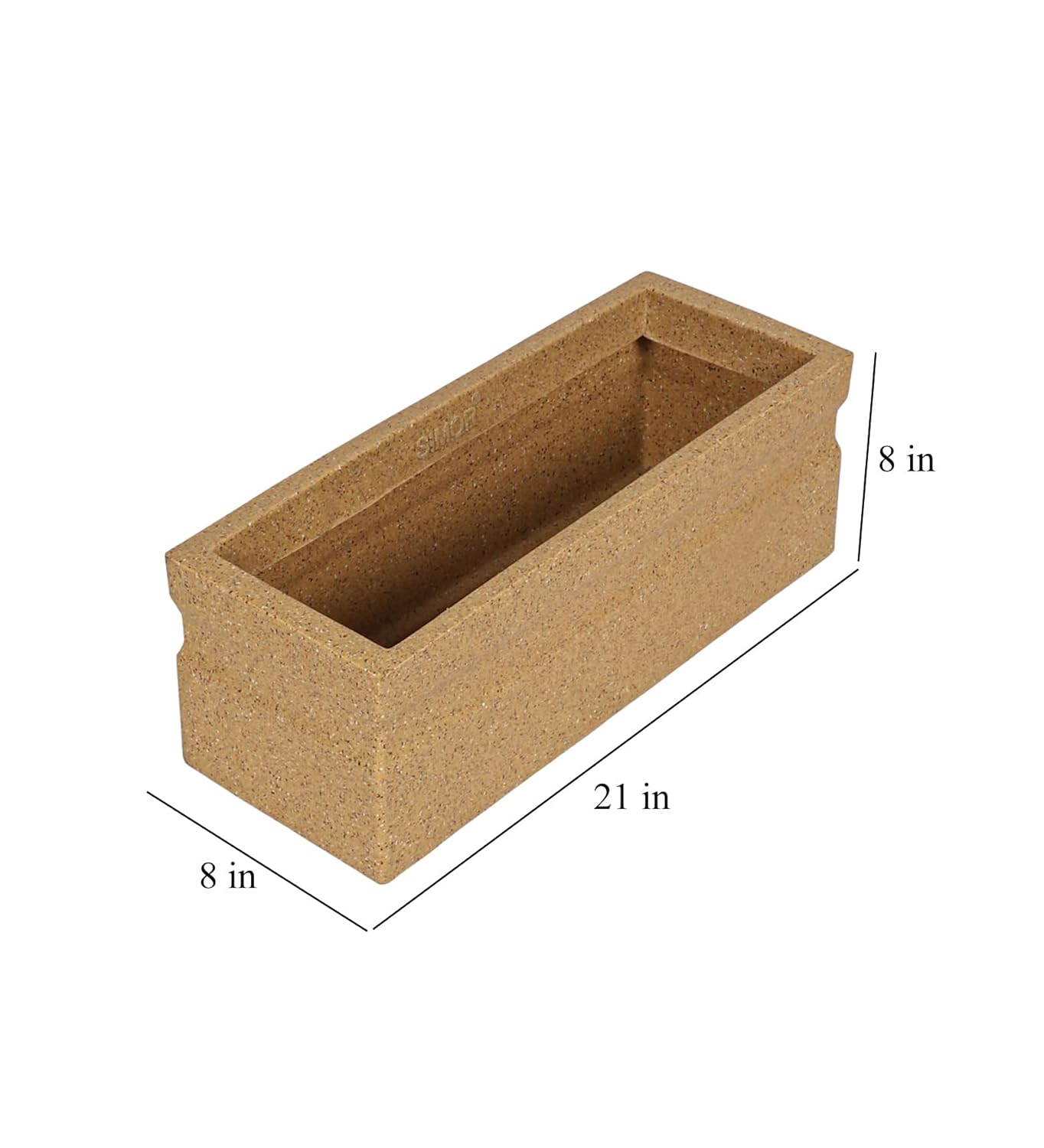 Leafy Tales Modern Rectangular Planter for Home Décor 21 INCH, Highly Durable,Lightweight Indoor Outdoor Planter, Flower Pot Gamla,Tree Planter, Pot for Balcony Garden, Vegetables, Flowers & Greenery