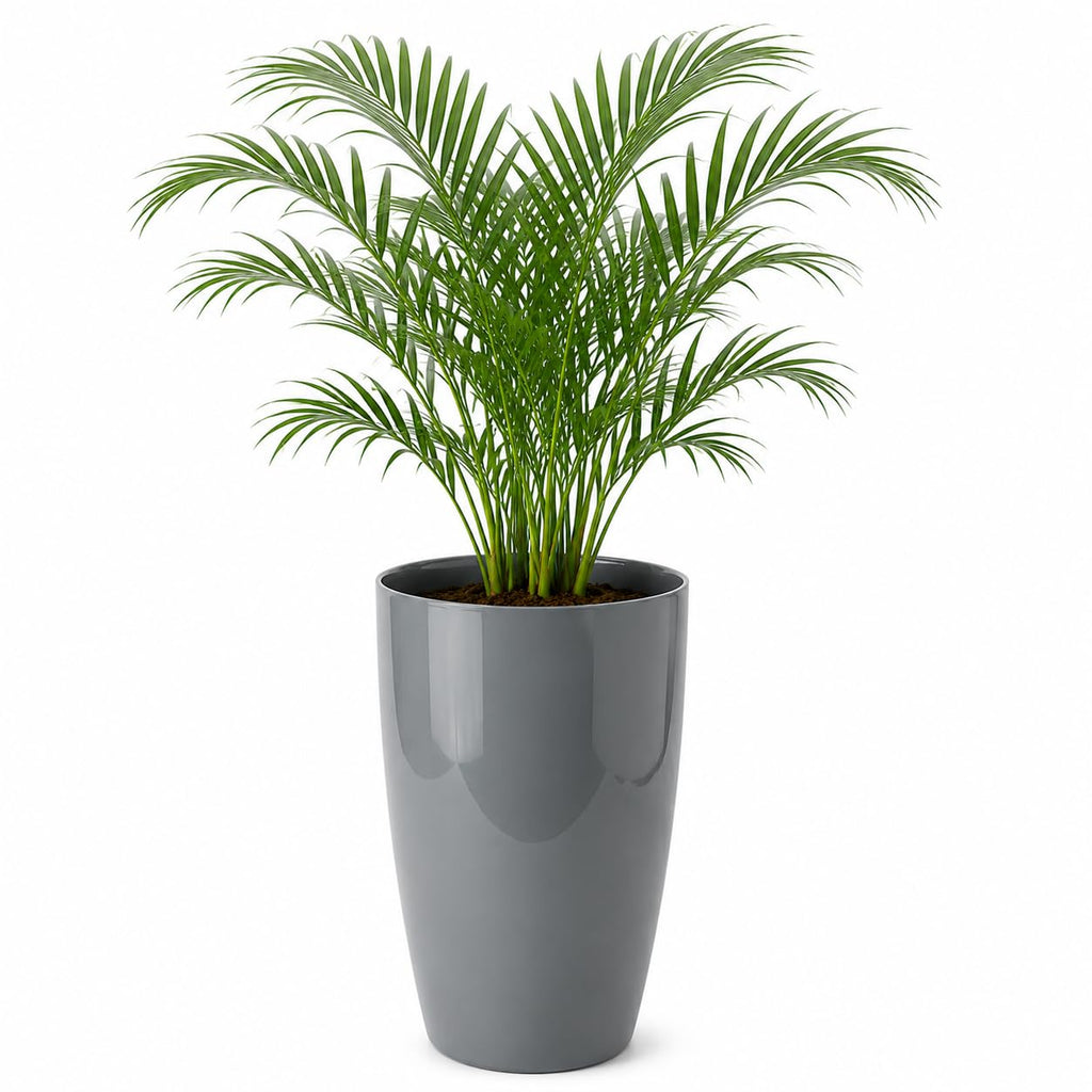 Leafy Tales Modern Round Tower Planter for Home Décor 14 INCH, Highly Durable,Lightweight Indoor Outdoor Planter, Flower Pot Gamla, Pot for Balcony Garden, Vegetables, Flowers & Greenery