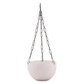 Leafy Tales Plastic Hanging Hook Pots (Set of 1, White) Durable Railing Planters for Balcony, Window Grill & Fence - Detachable Hook Flower Pots for Indoor & Outdoor Vertical Gardening