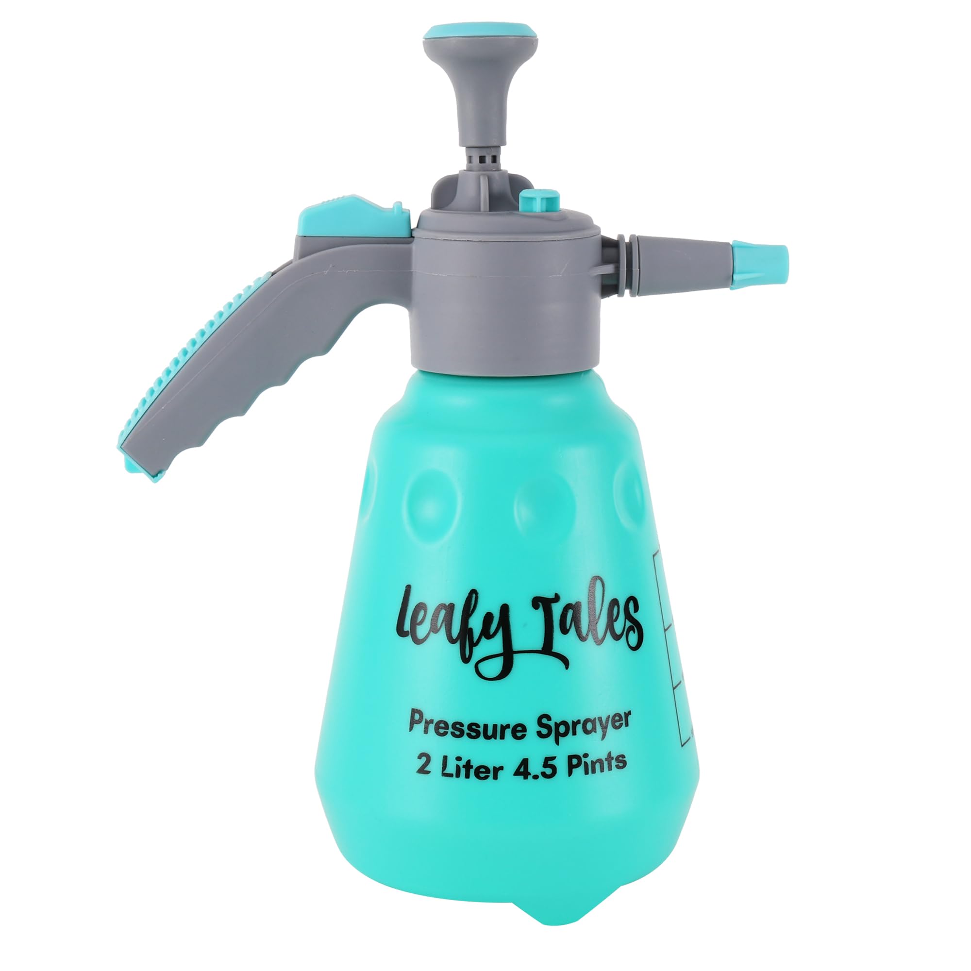Leafy Tales 2L Manual Pressure Spray Pump (Orange) | Multipurpose Water Spray Bottle with Adjustable Nozzle | for Car & Bike Washing & Plant Watering