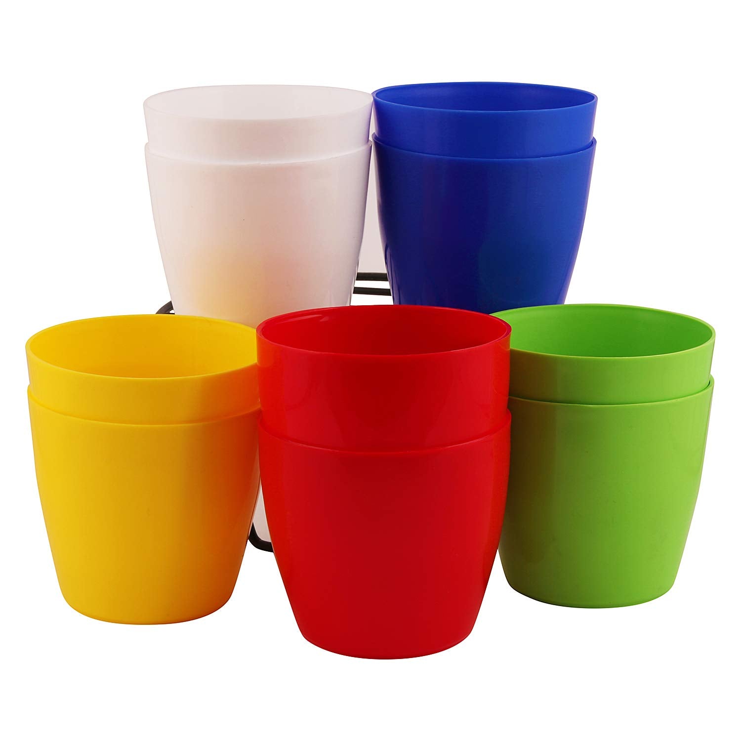 Leafy Tales Plastic Cool Pot, Multicolor 10 x 10 x 8 cm 10 pcs, small