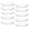 Leafy Tales Bottom Plate/Dripping Tray for Pots, White Color| (6-inch, White, Pack of 10)