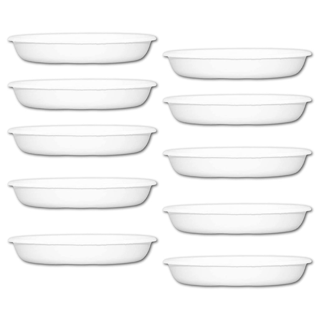 Leafy Tales Plants Bottom Plate, Drip Tray for Plants, Gamla, Terracotta Color| (6-inch, Brown, Set of 10)