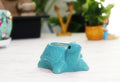 Leafy Tales Turtle Shape Ceramic Pot, Green, 4 Inch Size 1 pc