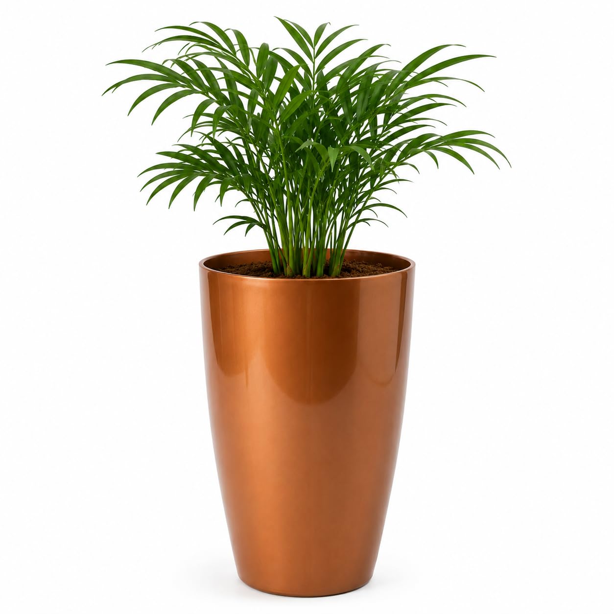 Leafy Tales Modern Round Tower Planter for Home Décor 14 INCH, Highly Durable,Lightweight Indoor Outdoor Planter, Flower Pot Gamla, Pot for Balcony Garden, Vegetables, Flowers & Greenery