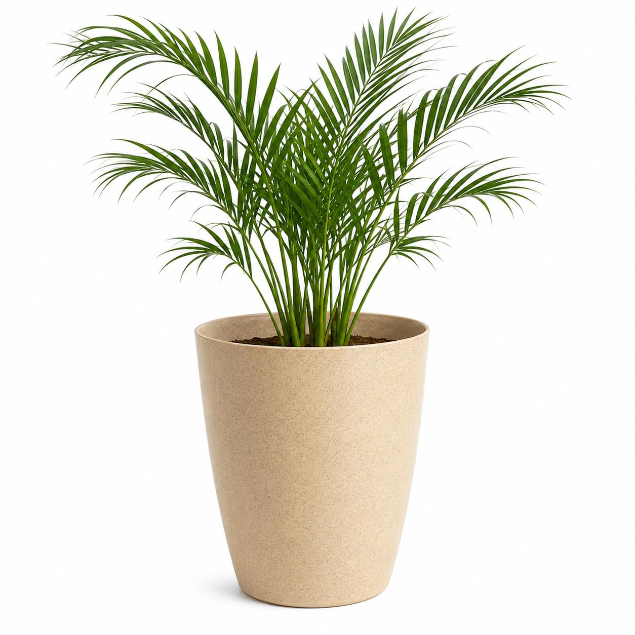 Leafy Tales Modern Round Tower Planter for Home Décor 14 INCH, Highly Durable,Lightweight Indoor Outdoor Planter, Flower Pot Gamla, Pot for Balcony Garden, Vegetables, Flowers & Greenery