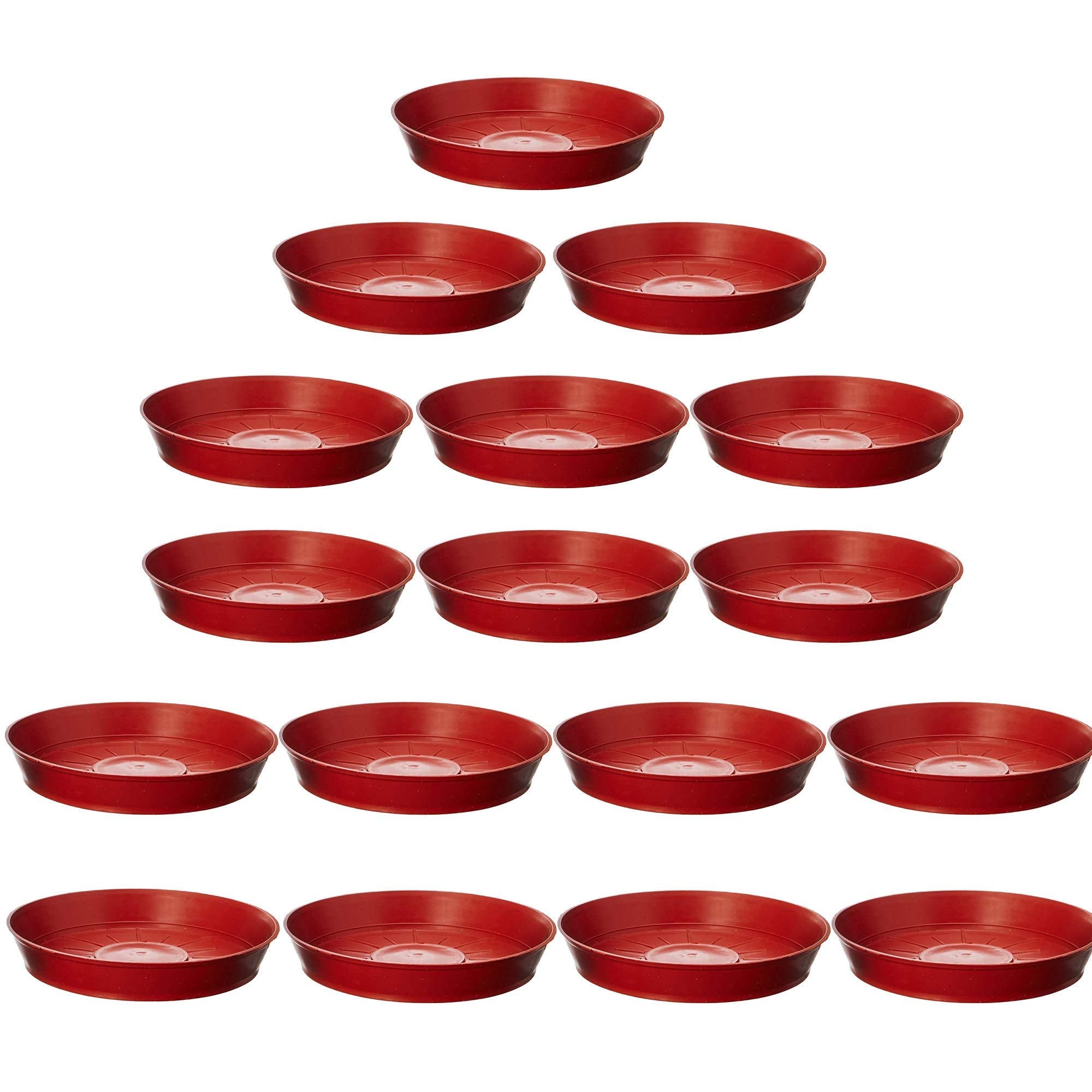 Leafy Tales Bottom Plate/Dripping Tray for Pots, White Color| (6-inch, White, Pack of 10)