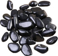 Leafy Tales Black Polish Marble Stone Pebbles for Home & Garden Decoration| Black Polish 1 Kg