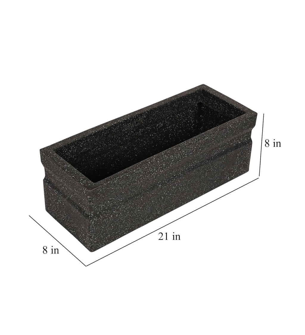 Leafy Tales Modern Rectangular Planter for Home Décor 21 INCH, Highly Durable,Lightweight Indoor Outdoor Planter, Flower Pot Gamla,Tree Planter, Pot for Balcony Garden, Vegetables, Flowers & Greenery