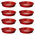 Leafy Tales Plants Bottom Plate, Drip Tray for Plants, Gamla, Terracotta Color| (8-inch, Brown, Set of 8)