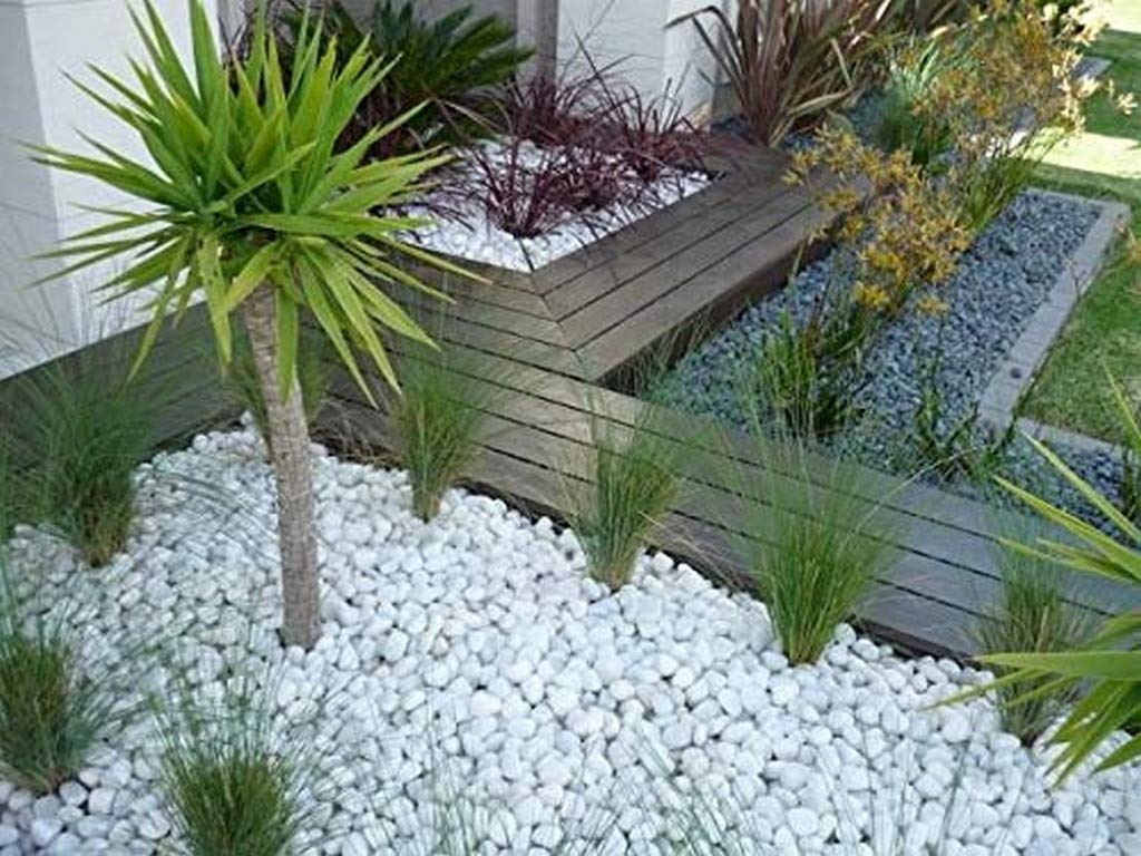 Leafy Tales White Matt Marble Stone Pebbles for Home & Garden Decoration| White Matt 10 Kg