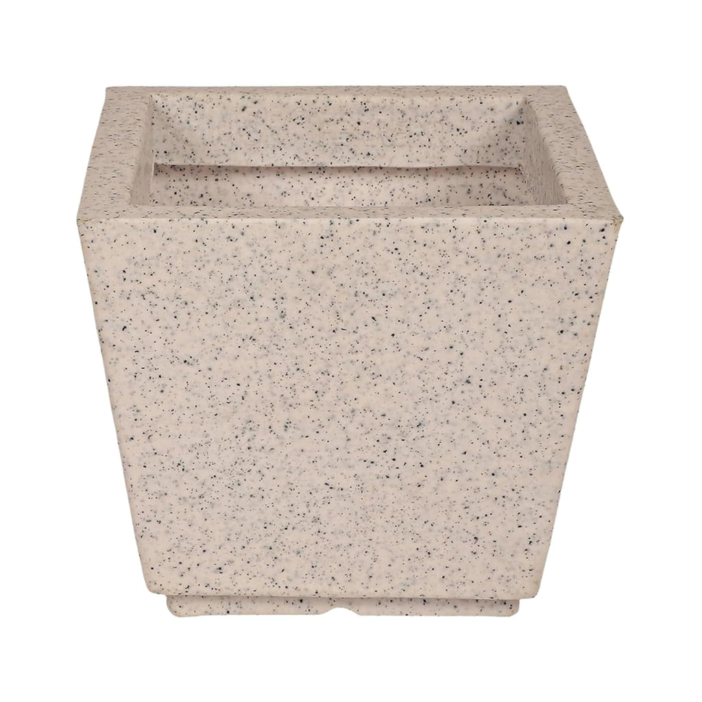 Leafy Tales Modern Square Planter for Home Decor 12 INCH, Highly Durable,Lightweight Indoor Outdoor Planter, Flower Pot Gamla,Tree Planter, Pot for Balcony Garden, Vegetables, Flowers & Greenery