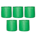 Leafy Tales HDPE Grow Bags, 12 x 12 inches, 5 Pieces, (Model: 12x12 Grow Bag - 5 pc)