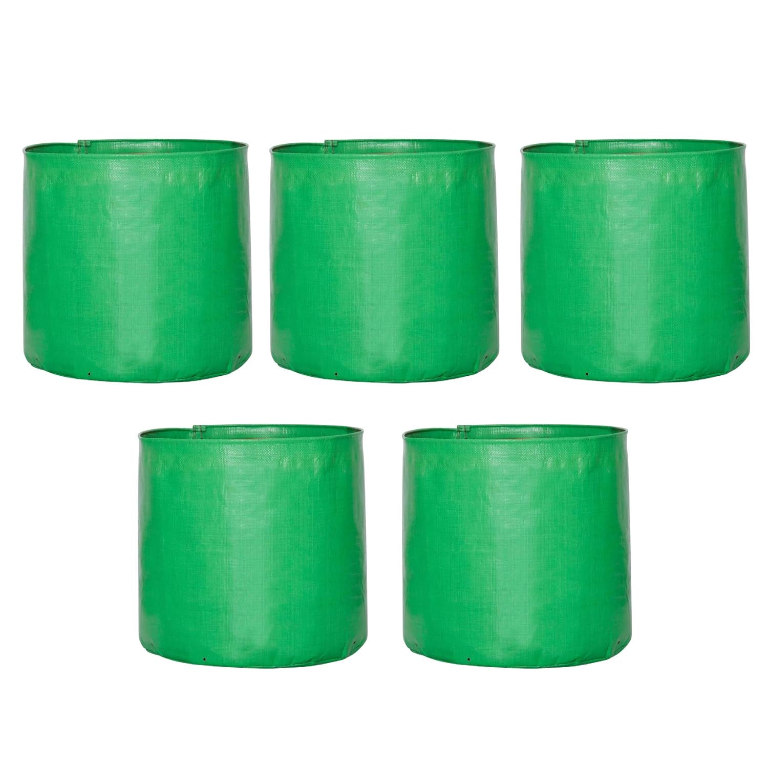Leafy Tales HDPE Grow Bags, 12 x 12 inches, 5 Pieces, (Model: 12x12 Grow Bag - 5 pc)