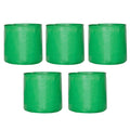 Leafy Tales HDPE Terrace Gardening Grow Bags, Green Color 9 x 9 inches, 16 Pieces