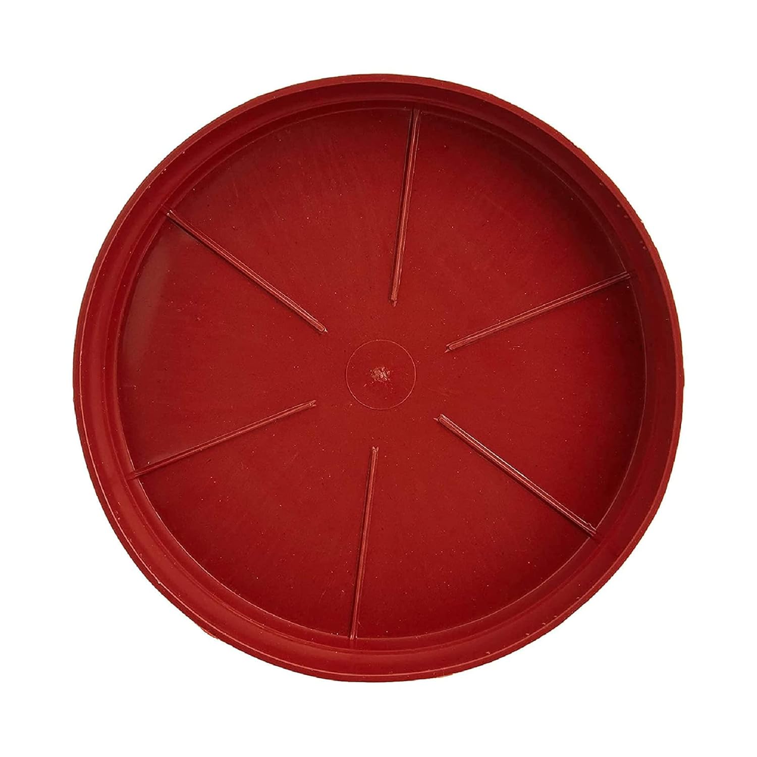 Leafy Tales Planter Bottom Plate/ Gamla Dripping Tray, Terracotta Color Plastic pots | (10-inch, Brown, Pack of 5)