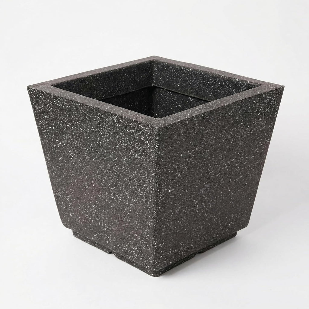 Leafy Tales Modern Square Planter for Home Decor 12 INCH, Highly Durable,Lightweight Indoor Outdoor Planter, Flower Pot Gamla,Tree Planter, Pot for Balcony Garden, Vegetables, Flowers & Greenery