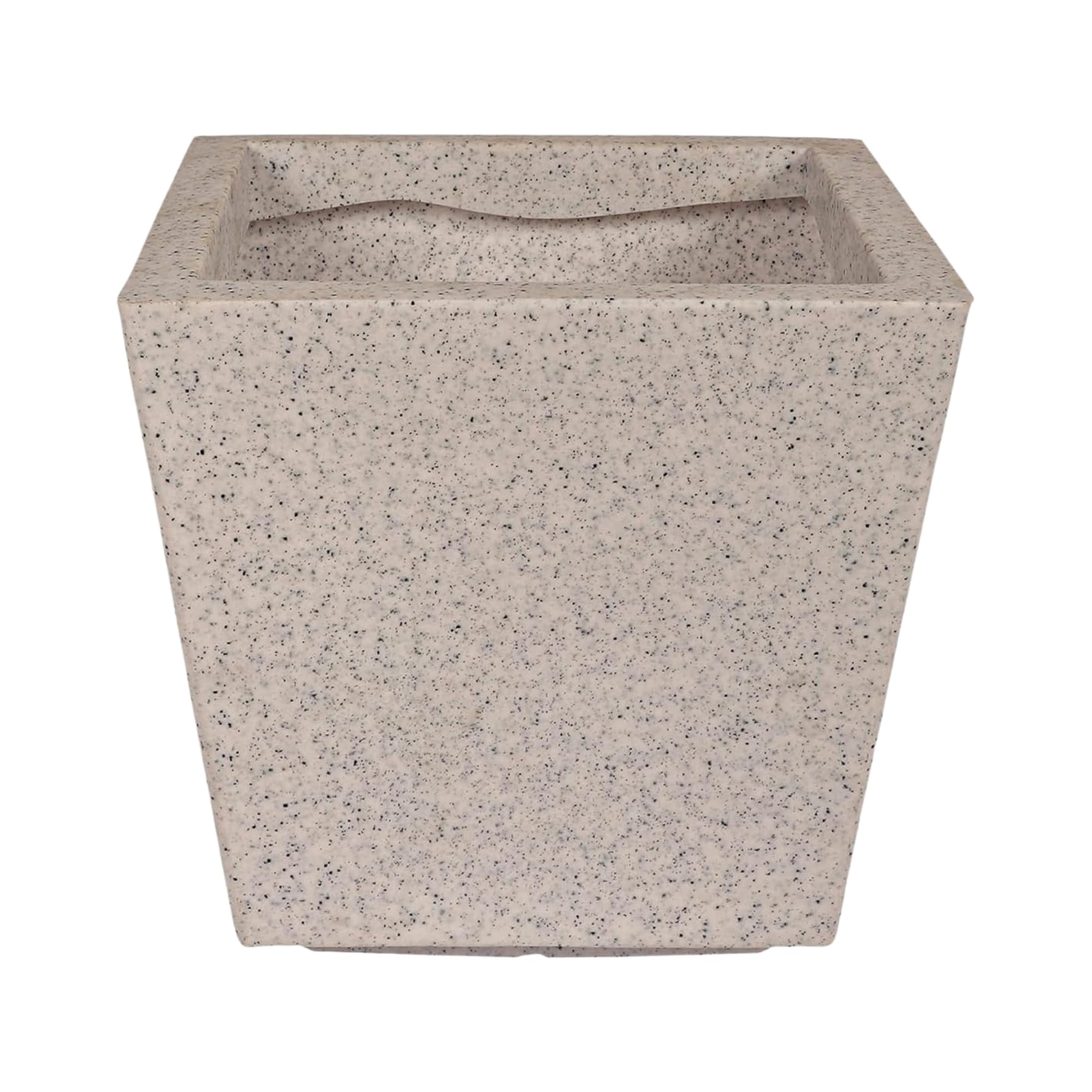 Leafy Tales Modern Square Planter for Home Decor 17 INCH, Highly Durable,Lightweight Indoor Outdoor Planter, Flower Pot Gamla,Tree Planter, Pot for Balcony Garden, Vegetables, Flowers & Greenery