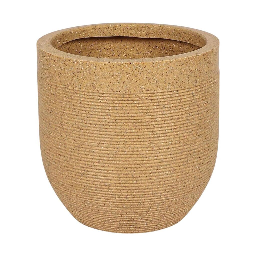 Leafy Tales Modern Greek Round Planter for Home Décor 12 INCH, Highly Durable,Lightweight Indoor Outdoor Planter, Flower Pot Gamla,Tree Planter, Pot for Balcony Garden, Vegetables, Flowers & Greenery