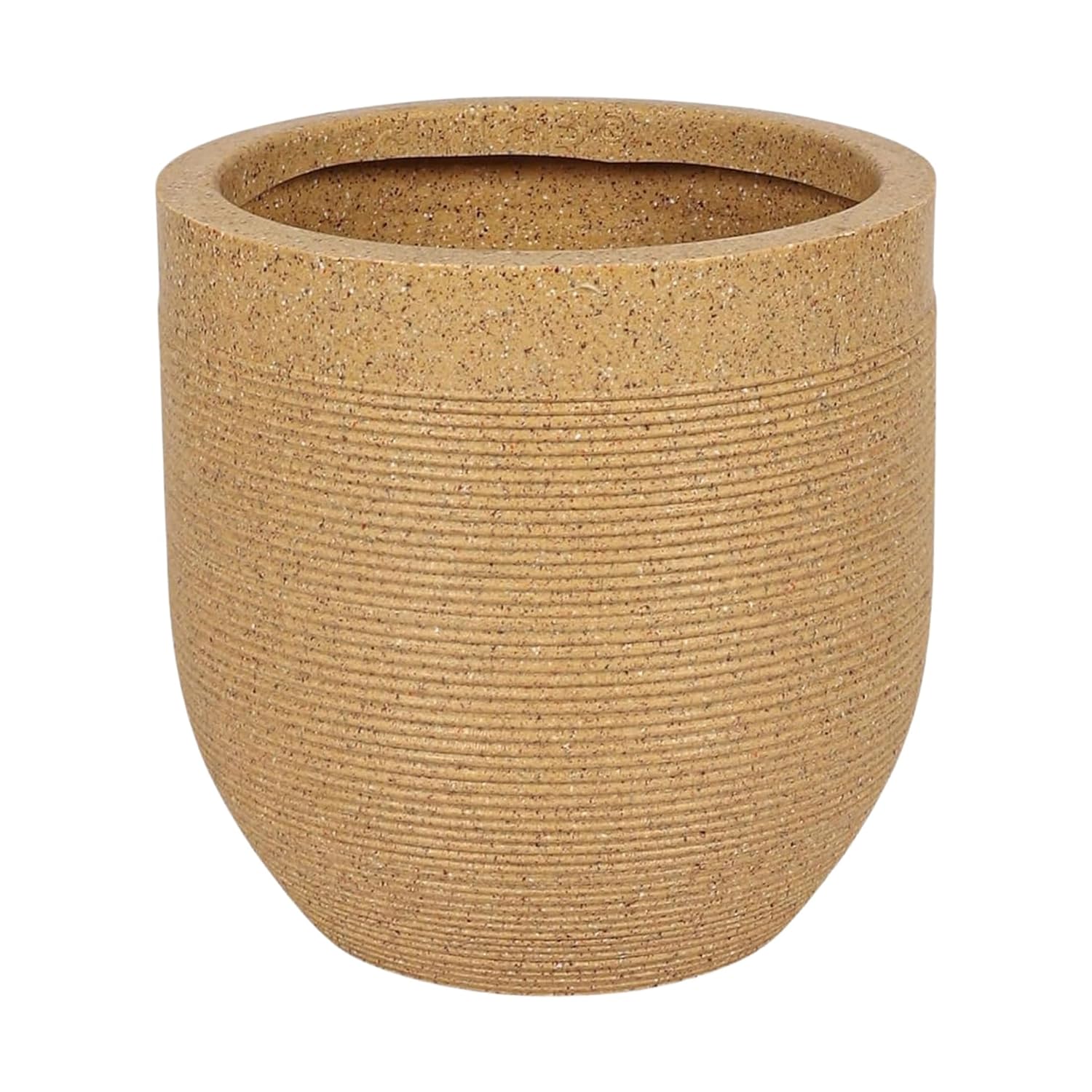 Leafy Tales Modern Greek Round Planter for Home Décor 12 INCH, Highly Durable,Lightweight Indoor Outdoor Planter, Flower Pot Gamla,Tree Planter, Pot for Balcony Garden, Vegetables, Flowers & Greenery