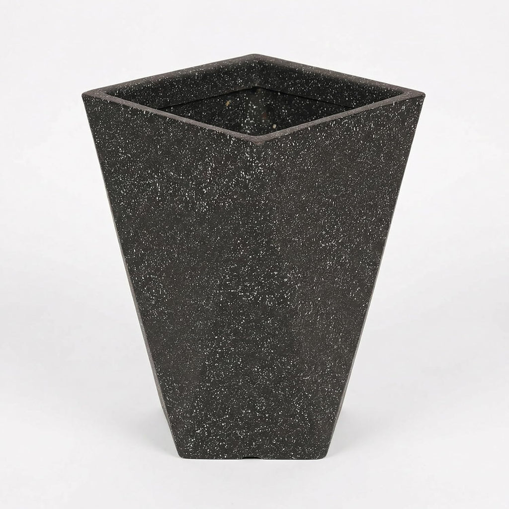 Leafy Tales Modern Diamond Tower Planter for Home Décor 12 INCH, Highly Durable,Lightweight Indoor Outdoor Planter, Flower Pot Gamla