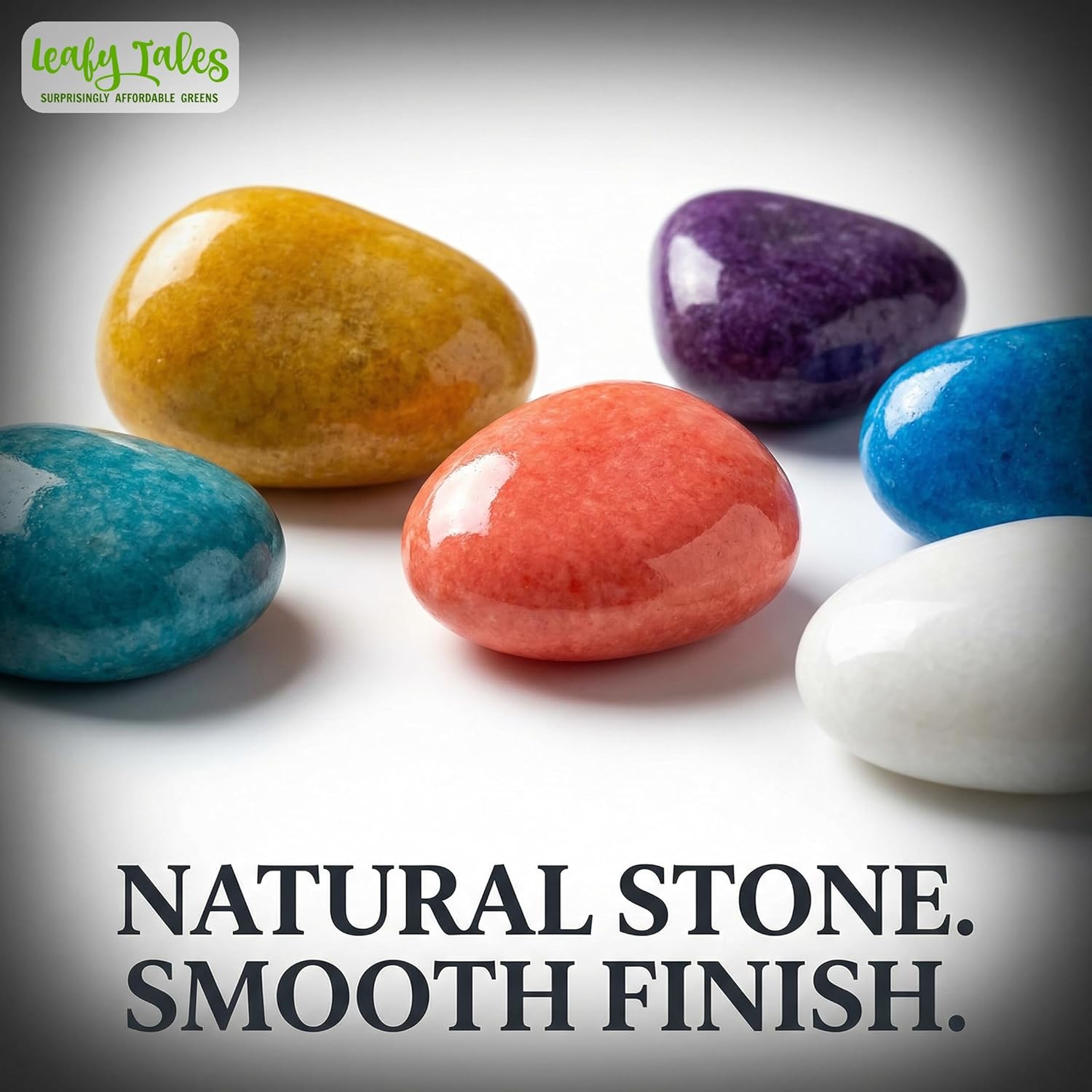 Leafy Tales Rainbow Colored Pebbles 1 kg