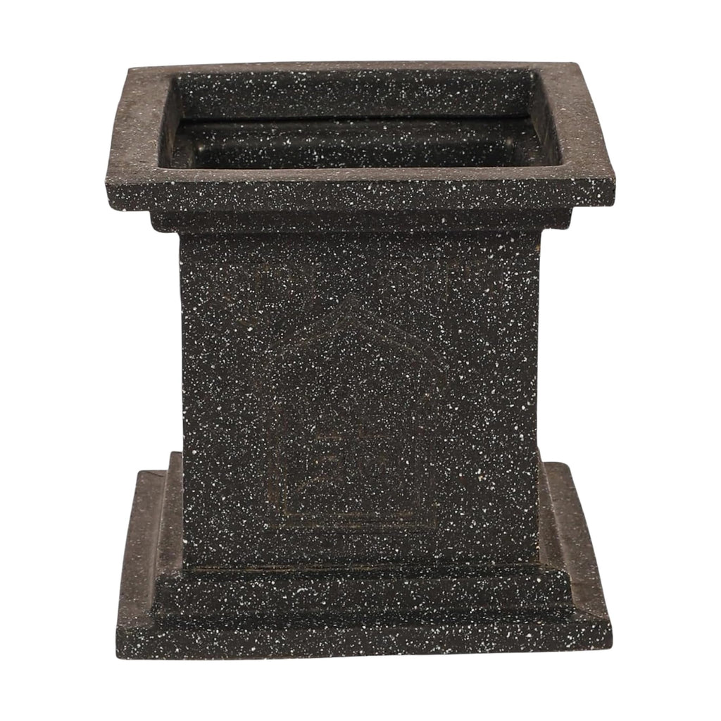Leafy Tales Modern Greek Tulsi Pot/Planter for Home Décor 16 INCH, Highly Durable,Lightweight Indoor Outdoor Planter, Flower Pot Gamla,Tree Planter