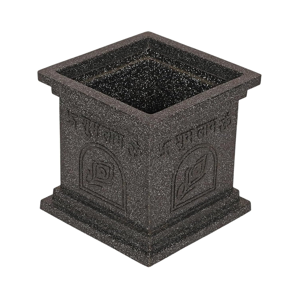 Leafy Tales Modern Greek Tulsi Pot/Planter for Home Décor 12 INCH, Highly Durable,Lightweight Indoor Outdoor Planter, Flower Pot Gamla,Tree Planter
