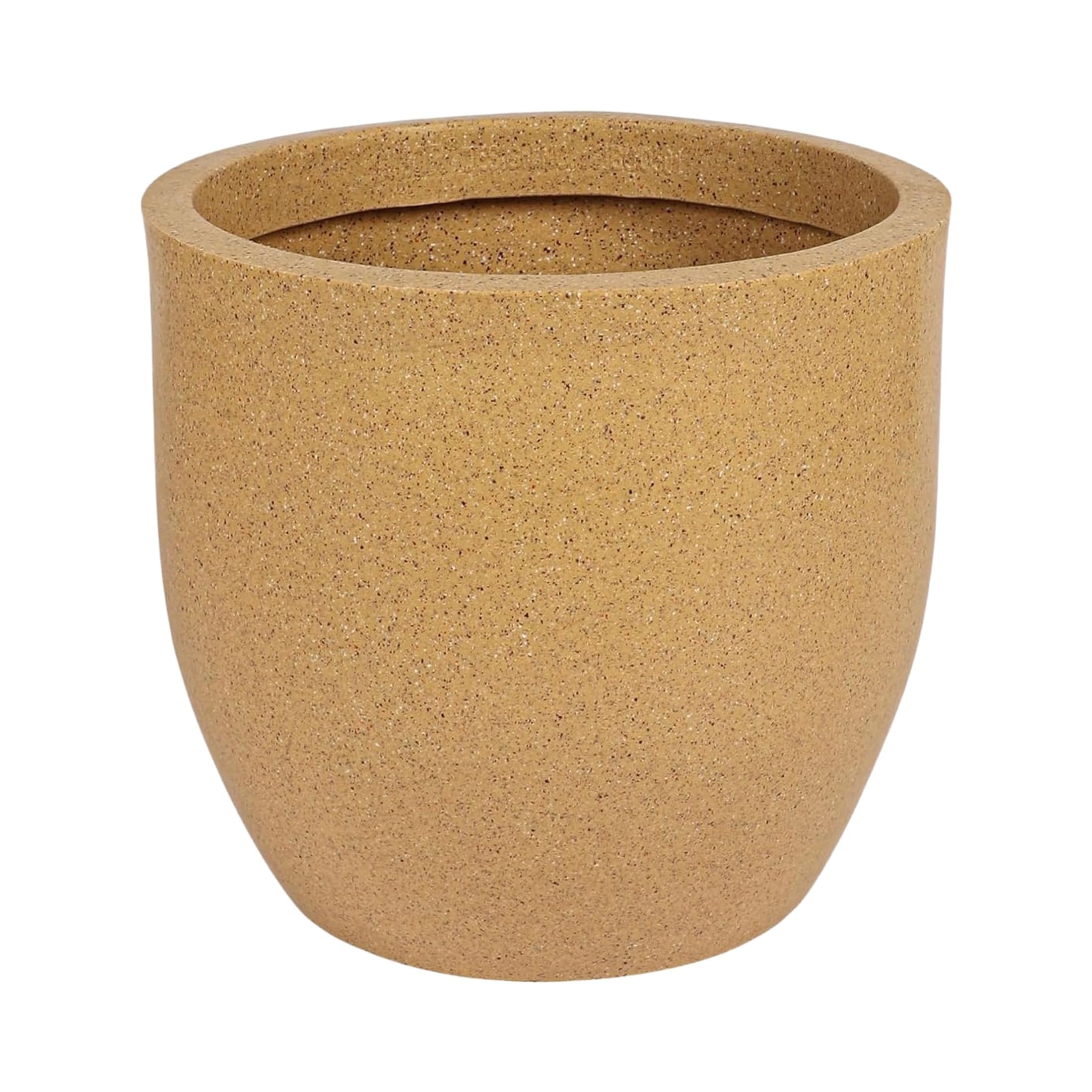 Leafy Tales Modern Round Planter for Home Décor 12 INCH, Highly Durable,Lightweight Indoor Outdoor Planter, Flower Pot Gamla,Tree Planter, Pot for Balcony Garden, Vegetables, Flowers & Greenery