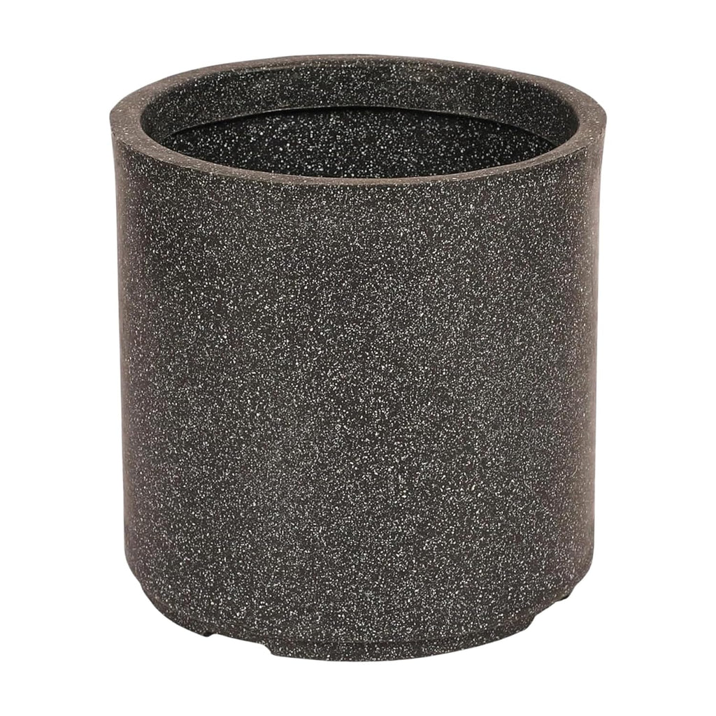 Leafy Tales Modern Round Cylindrical Planter for Home Décor 10 INCH, Highly Durable,Lightweight Indoor Outdoor Planter, Flower Pot Gamla, Pot for Balcony Garden, Vegetables