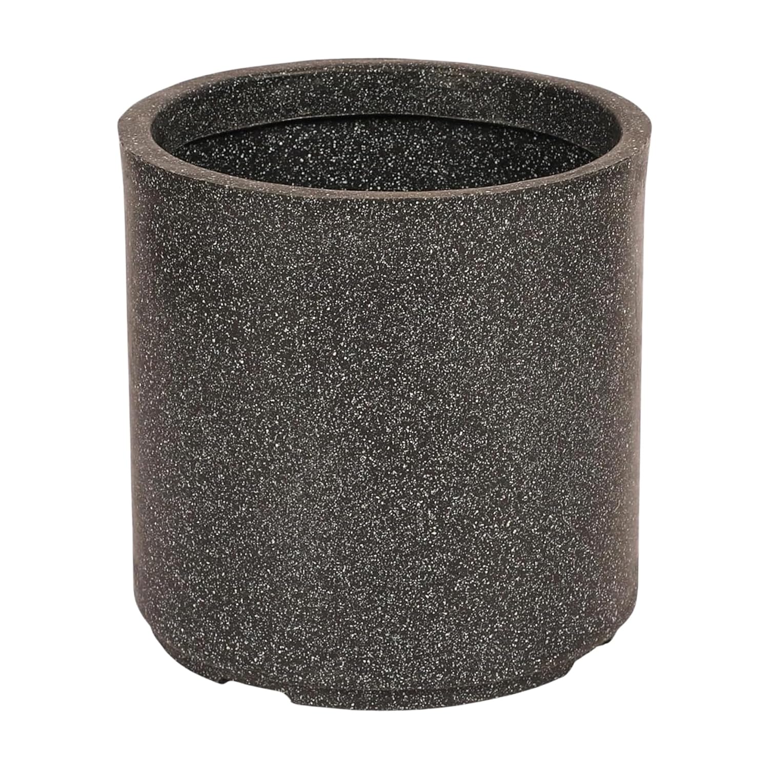 Leafy Tales Modern Round Cylindrical Planter for Home Décor 10 INCH, Highly Durable,Lightweight Indoor Outdoor Planter, Flower Pot Gamla, Pot for Balcony Garden, Vegetables