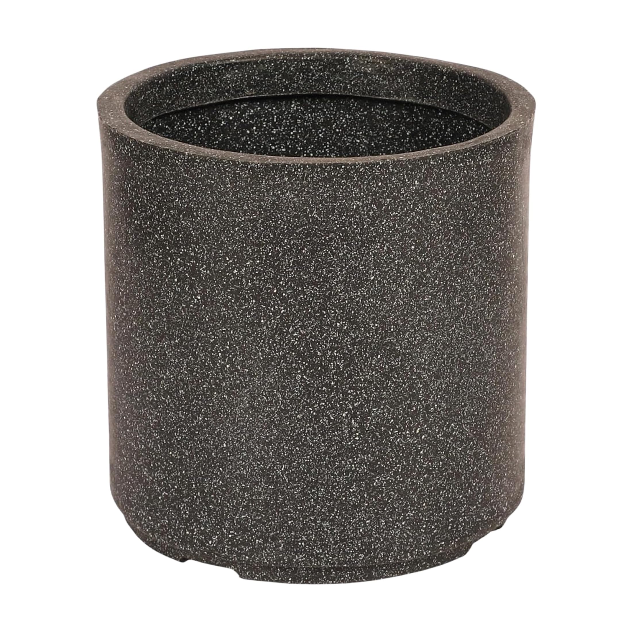 Leafy Tales Modern Round Cylindrical Planter for Home Décor 10 INCH, Highly Durable,Lightweight Indoor Outdoor Planter, Flower Pot Gamla, Pot for Balcony Garden, Vegetables