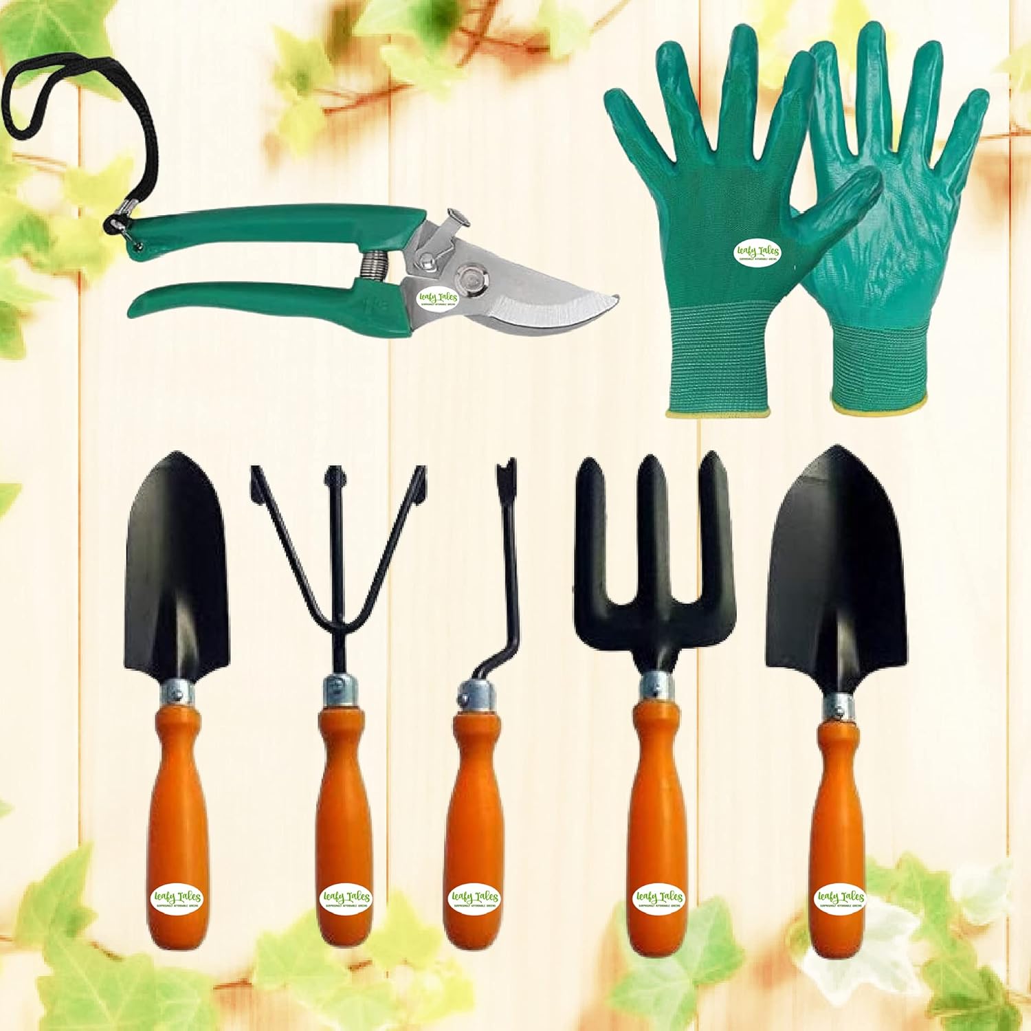 Leafy Tales Multipurpose Stainless Steel Gardening Scissor Plant Cutter/Shears/Hand Pruner