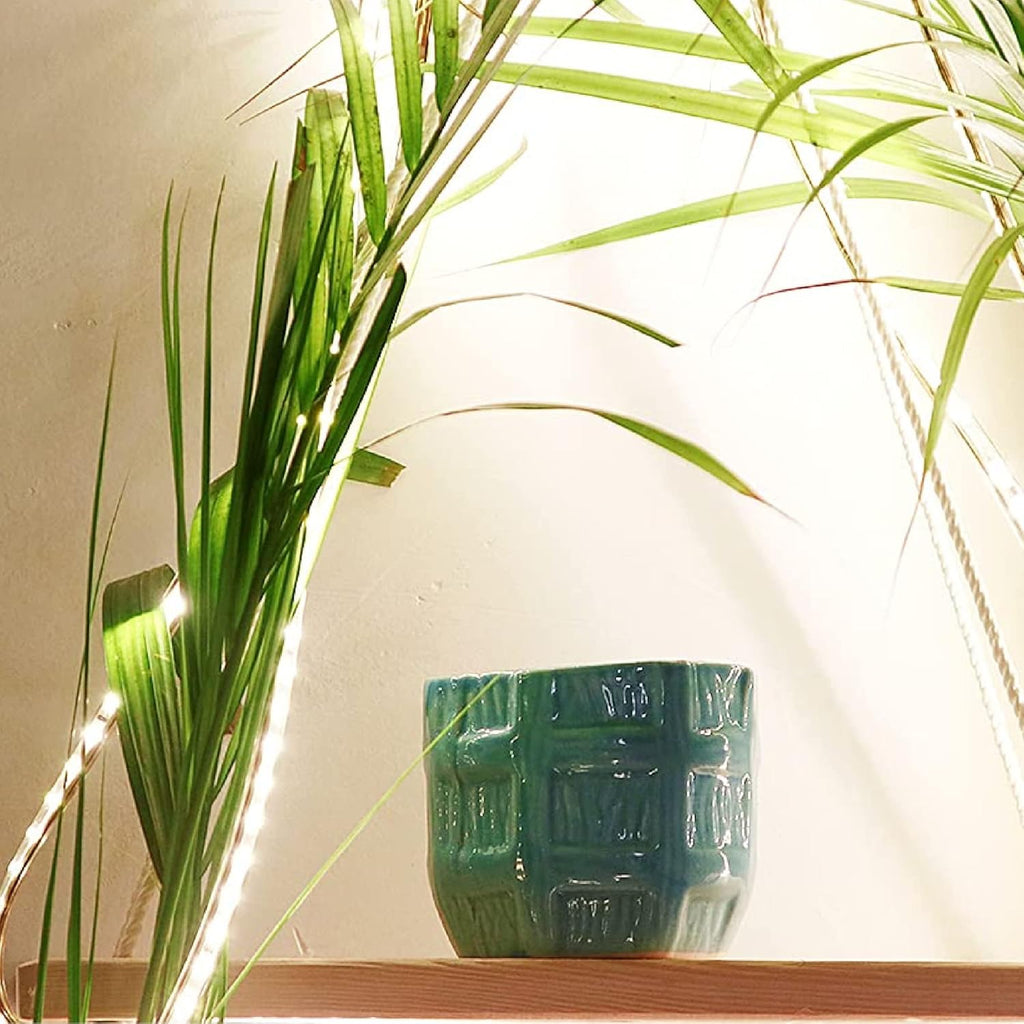 Leafy Tales Barrel Ceramic Pot Planter, Home Garden Decor 1pc (Barrel Aqua)