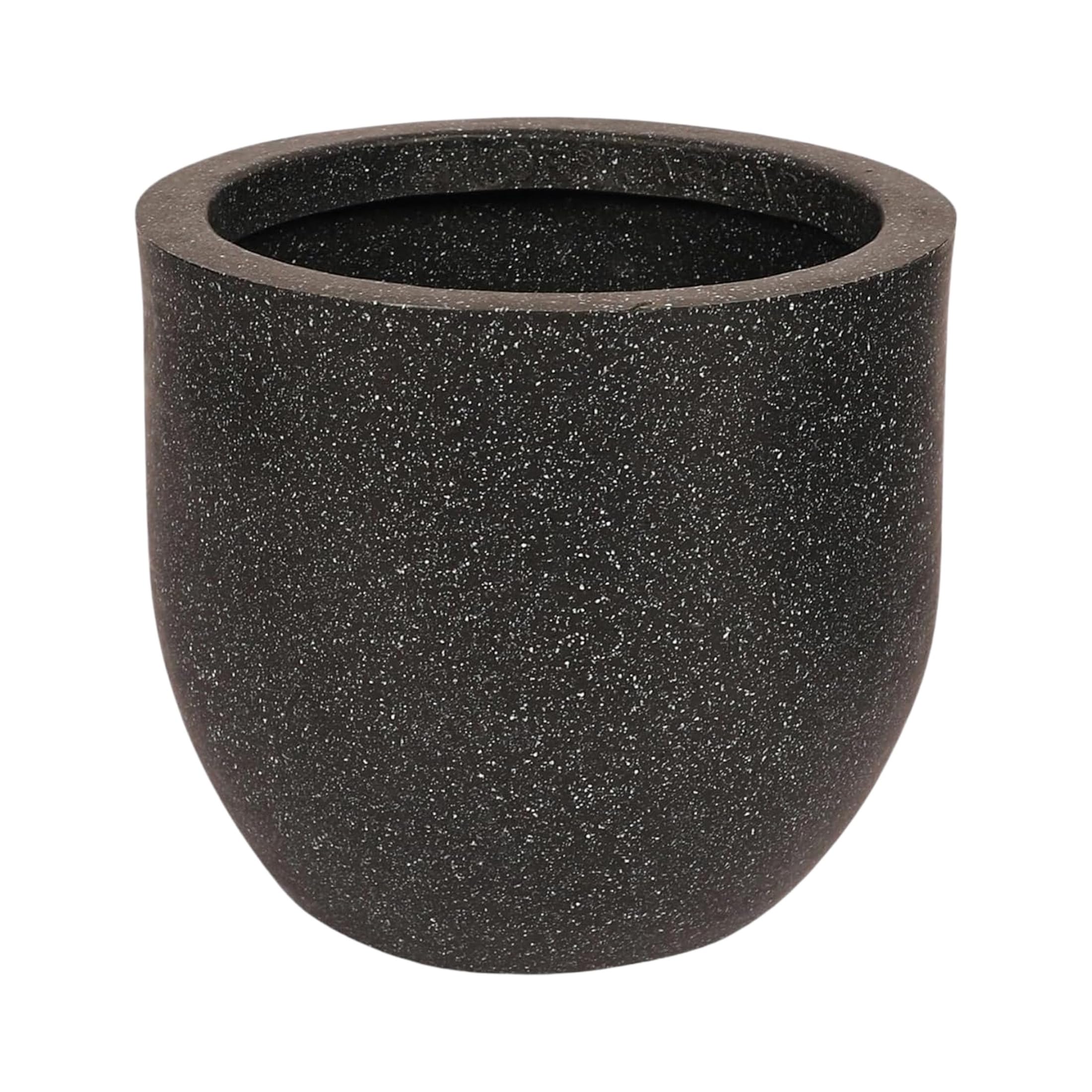 Leafy Tales Modern Round Planter for Home Décor 12 INCH, Highly Durable,Lightweight Indoor Outdoor Planter, Flower Pot Gamla,Tree Planter, Pot for Balcony Garden, Vegetables, Flowers & Greenery