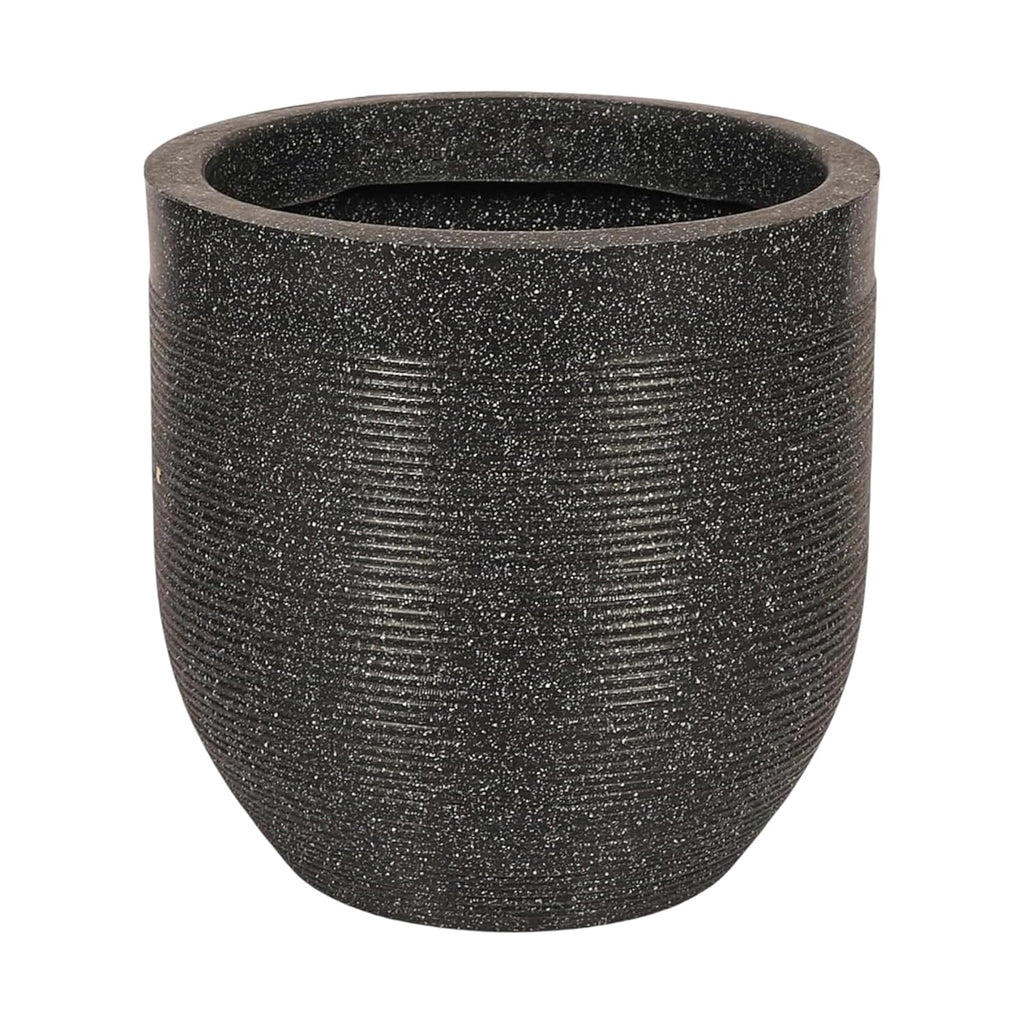 Leafy Tales Modern Greek Round Planter for Home Décor 12 INCH, Highly Durable,Lightweight Indoor Outdoor Planter, Flower Pot Gamla,Tree Planter, Pot for Balcony Garden, Vegetables, Flowers & Greenery