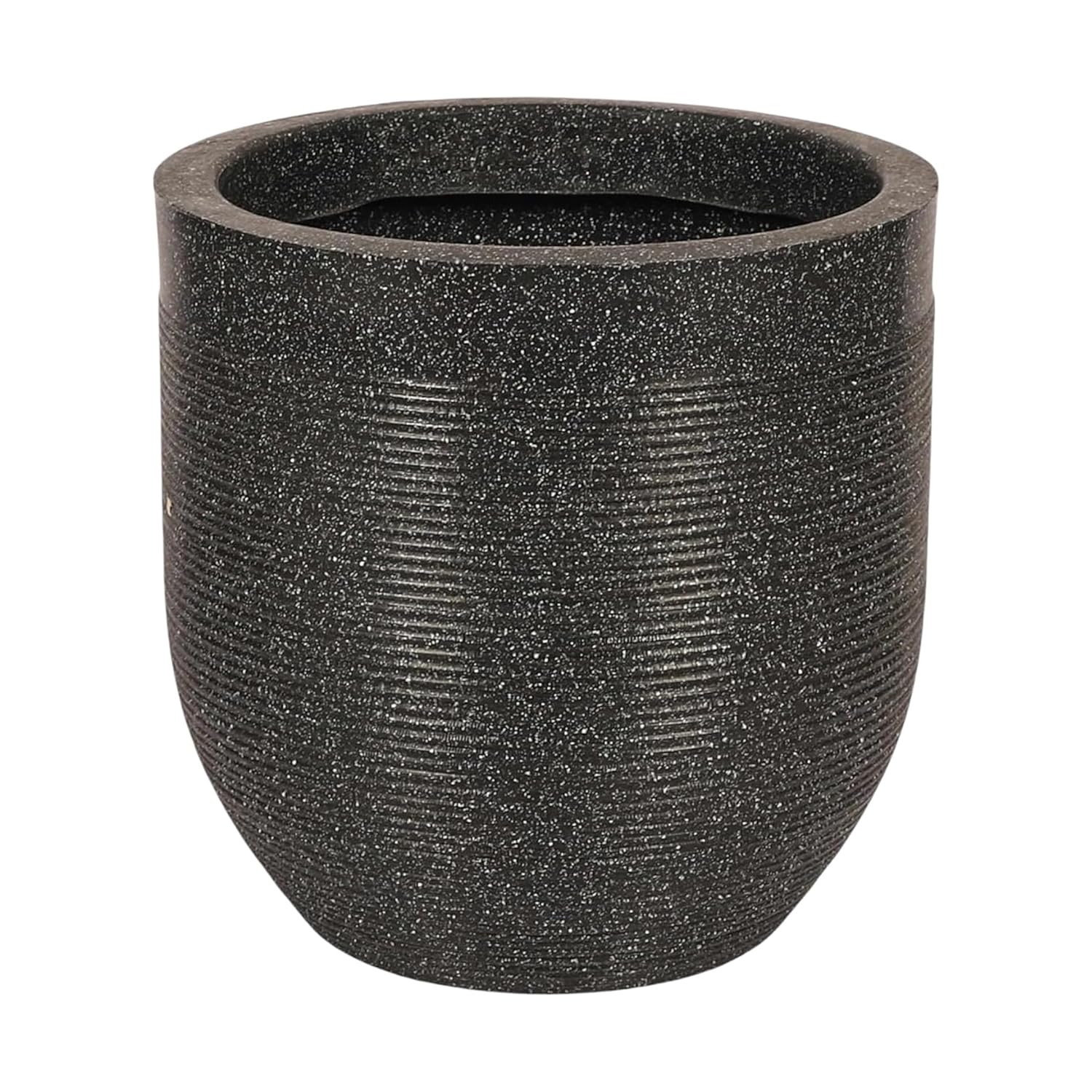 Leafy Tales Modern Greek Round Planter for Home Décor 12 INCH, Highly Durable,Lightweight Indoor Outdoor Planter, Flower Pot Gamla,Tree Planter, Pot for Balcony Garden, Vegetables, Flowers & Greenery